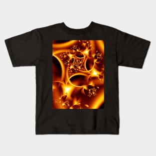 Fiery Fractal Flames Kids T-Shirt